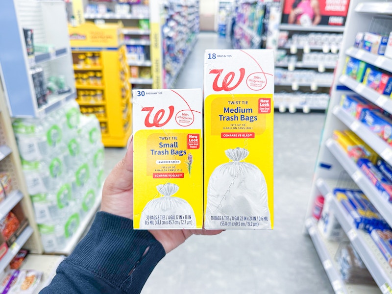 walgreens brand trash bags