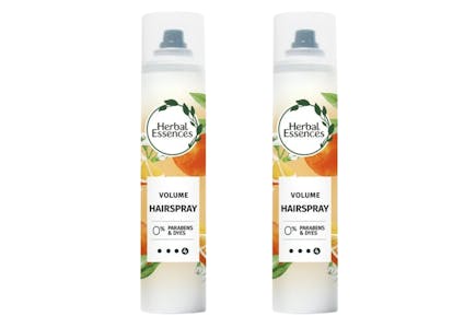 2 Herbal Essences Hair Spray