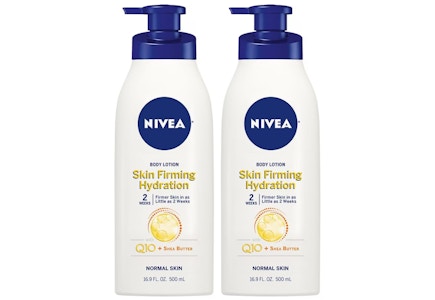 2 NIVEA Q10 Skin Firming Lotions