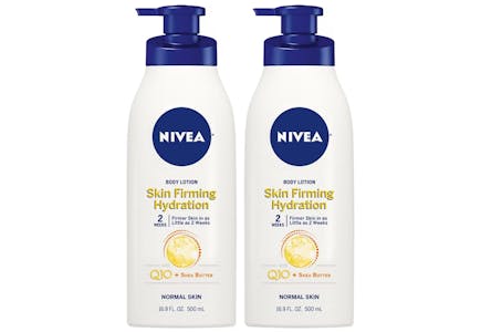 2 NIVEA Q10 Skin Firming Lotions