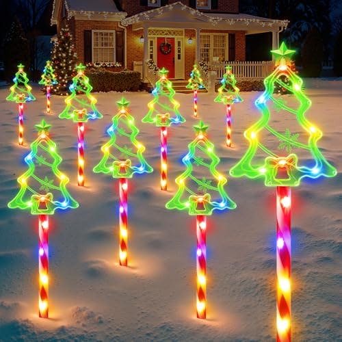 Solar Christmas Pathway Lights