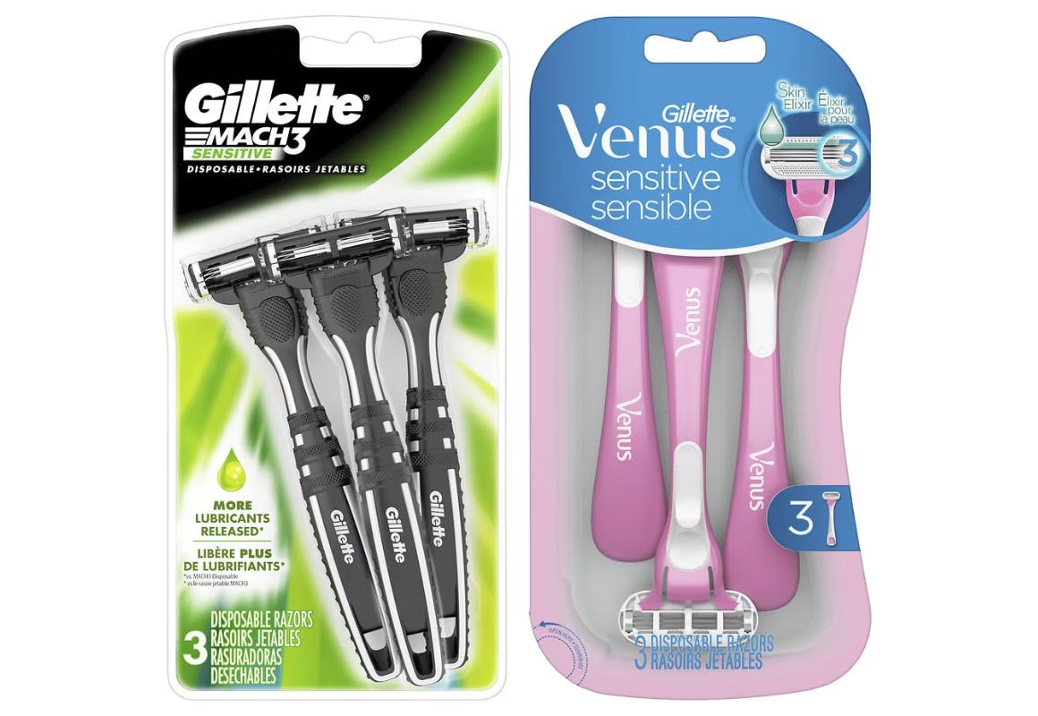 1 Gillette + 1 Venus Razors