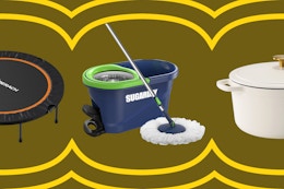 Save 50% or More on These Walmart Deals: $40 Dutch Oven and $30 Mini Trampoline card image