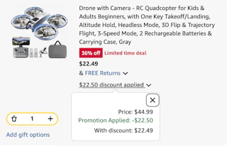 drone Amazon receipt