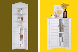 These Corner Bathroom Cabinets Are 50% Off: Prices as Low as $51 at Target card image
