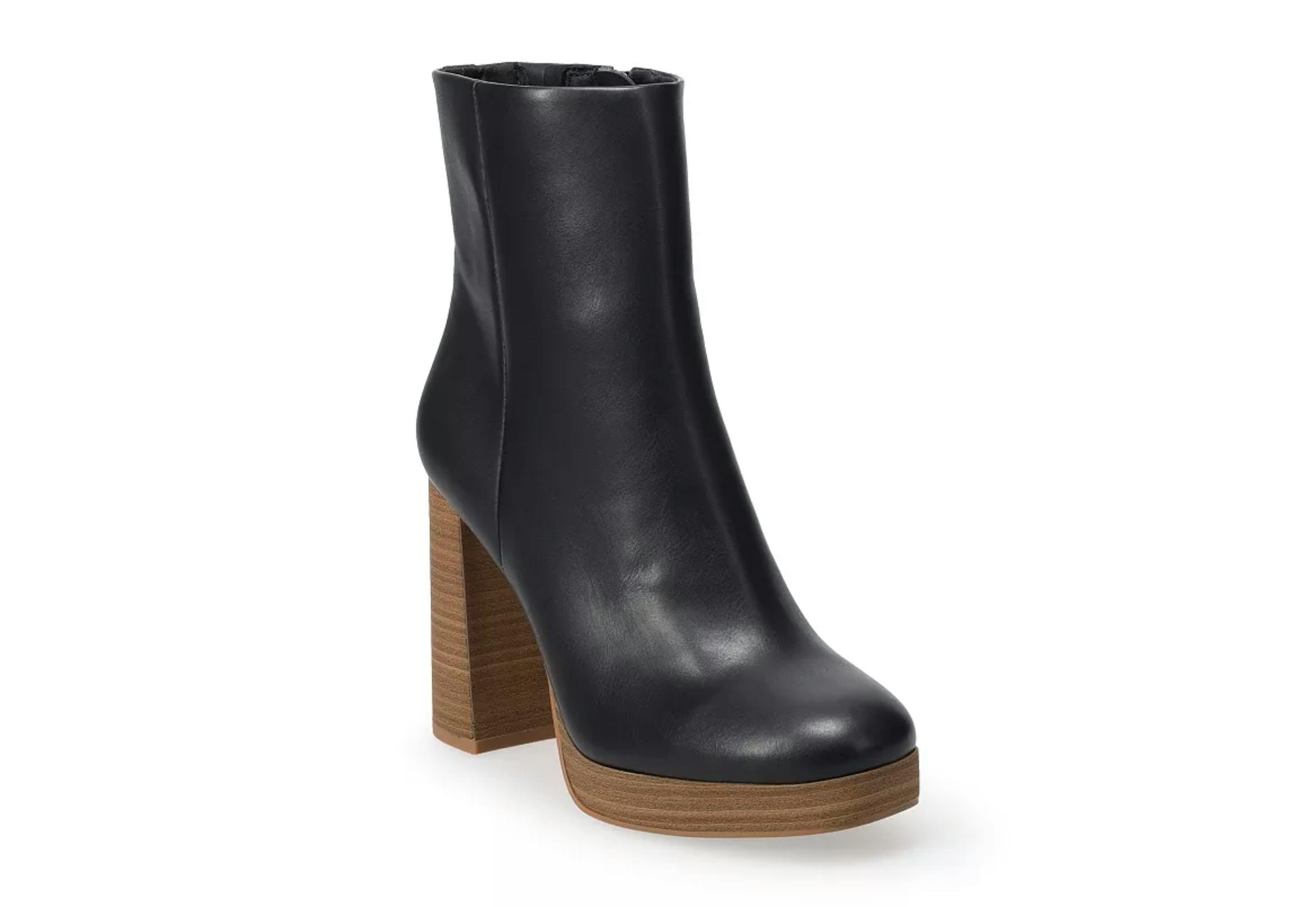 Lauren Conrad Women's Stacked Heel Boots