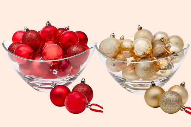 Holiday Lane 30-Piece Shatterproof Ornaments, $13.99 at Macy's (Reg. $36) card image
