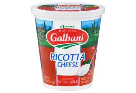 2 Galbani Ricotta Cheese Tubs