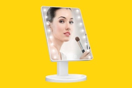 Lighted Vanity Makeup Mirror, Only $10.74 on Amazon card image