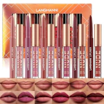Matte Lip Liner + Liquid Lipstick Set