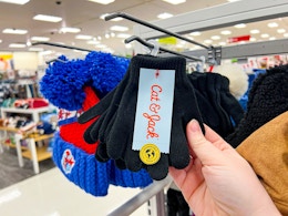 Get 3 Pairs of Kids' and Toddler Winter Gloves for $2.85 at Target card image