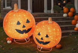 Lighted Pop-Up Outdoor Pumpkin Set, Only $88 Shipped (Reg. $142.99)  card image