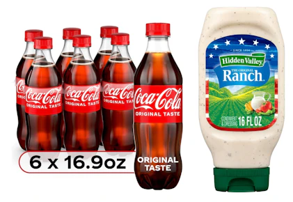 3 Coca-Cola + 1 Hidden Valley