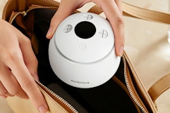 Retainer Cleaner Machine being placed in to bag