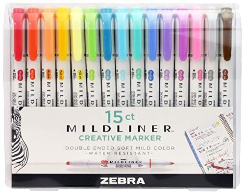Zebra Pen Mildliner 6-Pack
