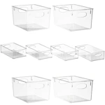 Clear Acrylic Storage Bins 8-Pack