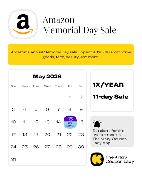 Amazon Memorial Day Sale 2025 Date