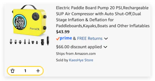 paddle board pump