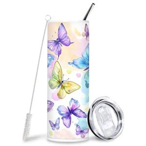 Colorful Butterfly Tumbler