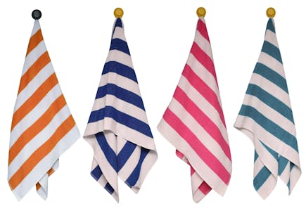 Mainstays Cabana Stripe Beach Towel Set