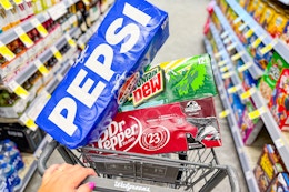Pepsi, Dr Pepper, and MTN Dew 12-Packs, Just $4 Each at Walgreens card image