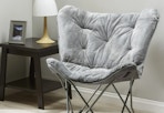 gray butterfly chair
