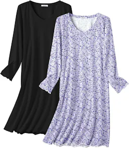Ekouaer Nightgowns 2-Pack