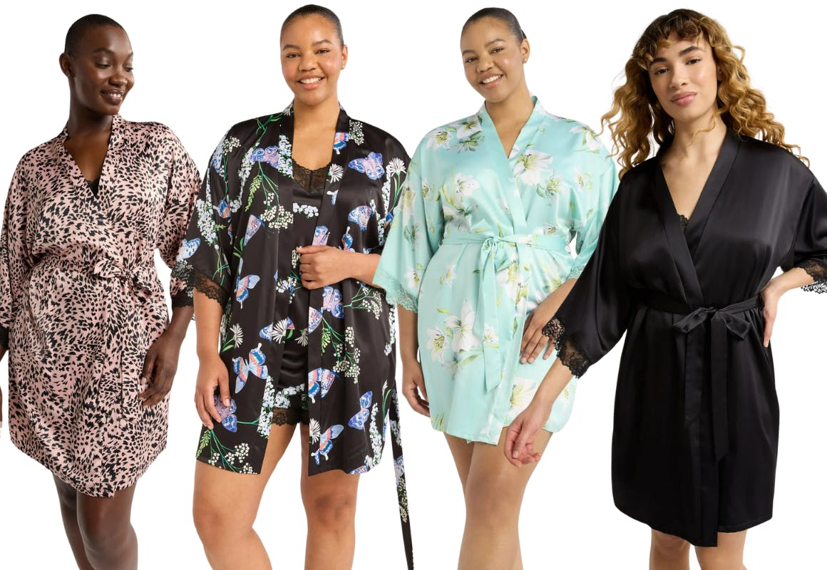 Joyspun Women’s Satin Robe