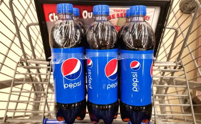 Pepsi Soda 6-Packs, Only $1.50 at Kroger card image