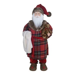 Merry Brite Santa Wearing Pajamas