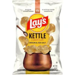2 Lay's Kettle Cooked Chips Bags