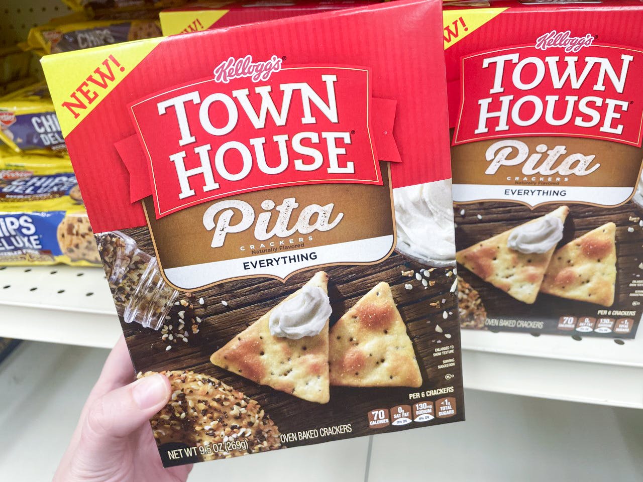 Easy Deal Kellogg S Town House Pita Crackers Only 0 69 At Kroger   Meijer Town House Everything Pita Crackers Th 1682110174 1682110174 