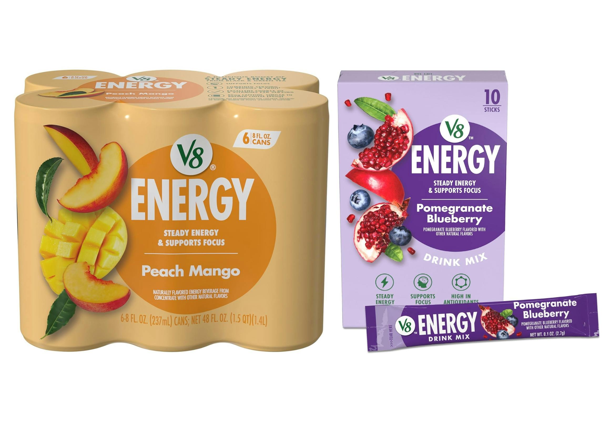 V8 Energy 6-Pack and Drink Mix