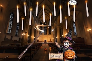 Flameless Floating Candles and Wand