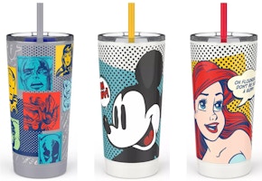 3 Disney Straw Tumblers