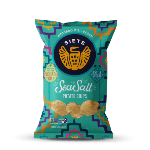 2 Siete Potato Chips Bags