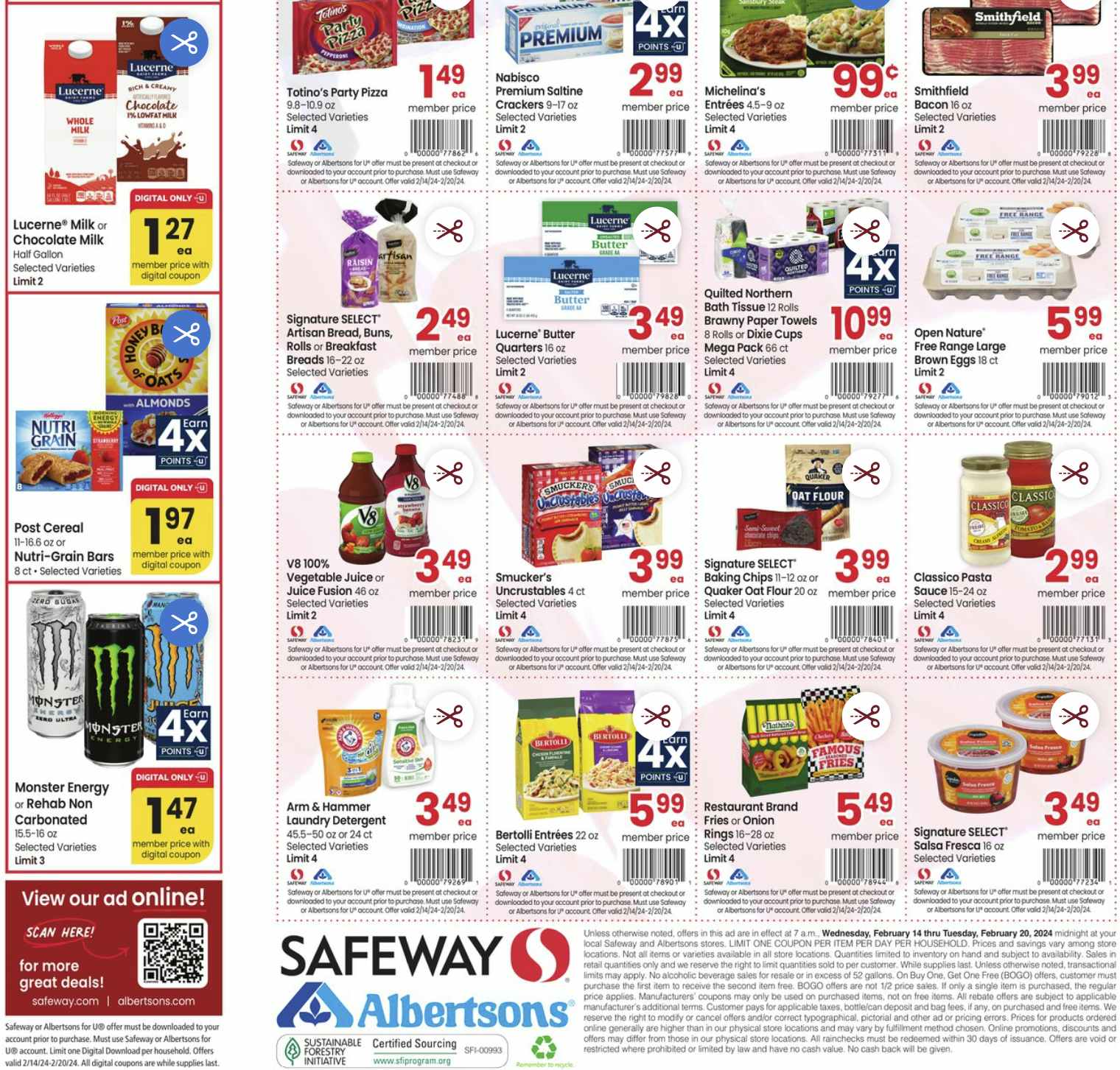Safeway Weekly Ad Feb. 14 20, 2024 The Krazy Coupon Lady