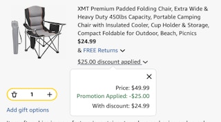chair Amazon receipt