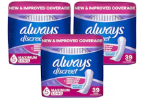 3 Always Discreet Pad Packs