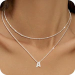 Initial Necklace Set