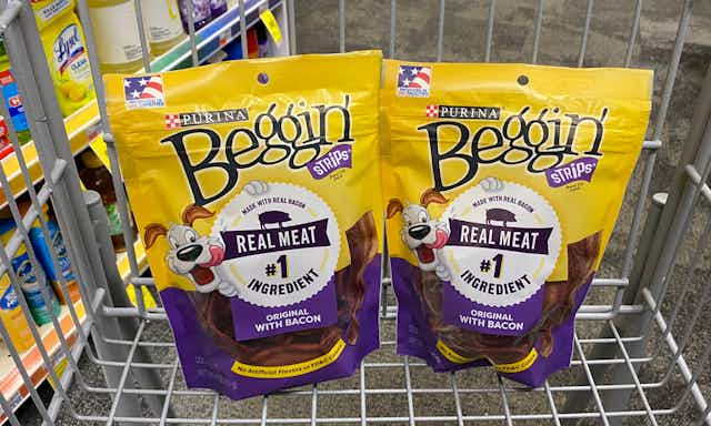 Purina Beggin' Strips Dog Treats 2-Pack, as Low as $19 for Amazon Pet Day card image