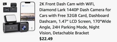 Cart Dash Cam