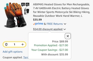 heated gloves cart