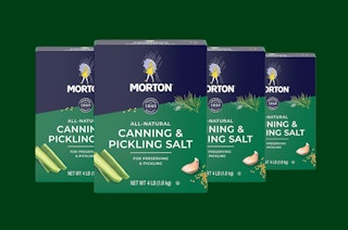 four boxes of pickling salt