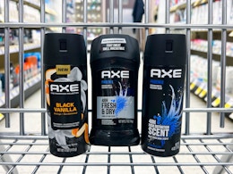 axe doedorants in walgreens cart