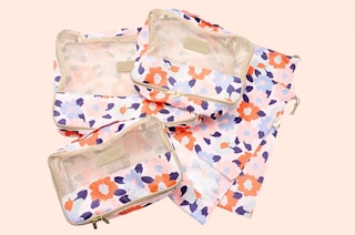 packing cubes, shoe bag and laundry bag