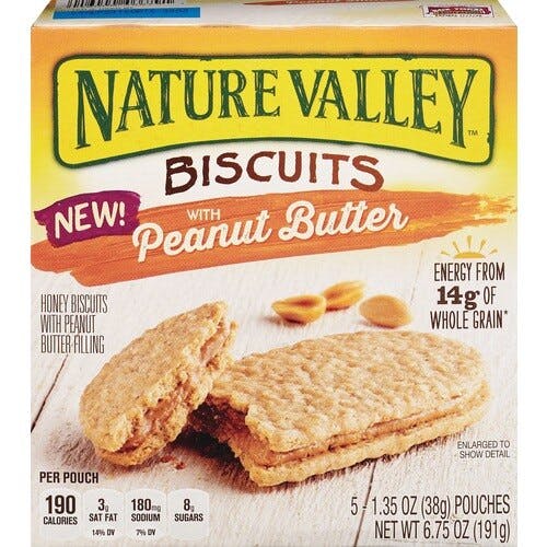 2 Nature Valley Biscuits