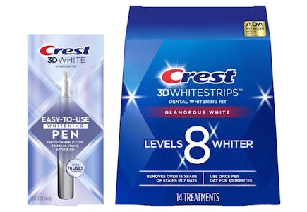 1 Crest 3D Whitening Pen + 1 Whitestrips