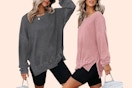 Walmart women's oversized sweatshirt
