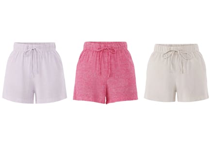 Time and Tru Women's Linen Shorts